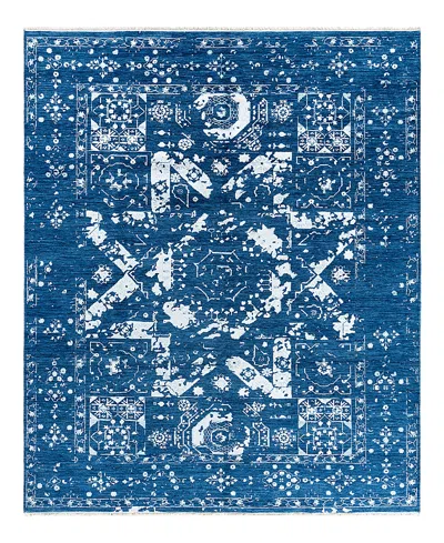 Bloomingdale's Indo Ikat M7033 Area Rug, 8'2 X 9'10 In Blue