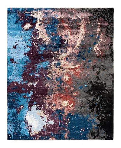 Bloomingdale's Indo Ikat M7422 Area Rug, 8'2 X 10'2 In Blue