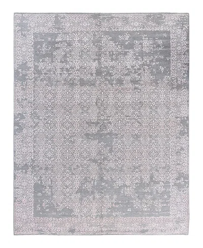 Bloomingdale's Indo Ikat M8494 Area Rug, 8'1 X 10'3 In Gray