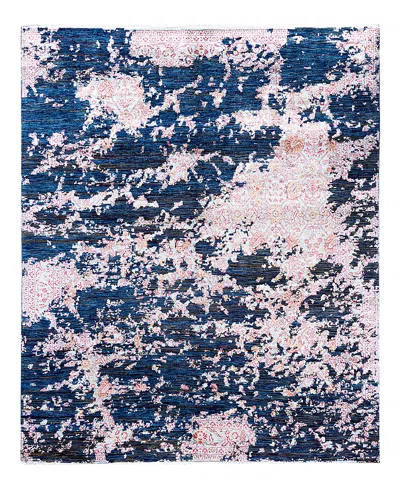 Bloomingdale's Indo Ikat M8681 Area Rug, 8'1 X 9'10 In Blue