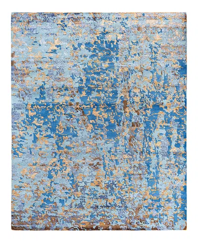 Bloomingdale's Indo Modern M7467 Area Rug, 8'1 X 10' In Blue