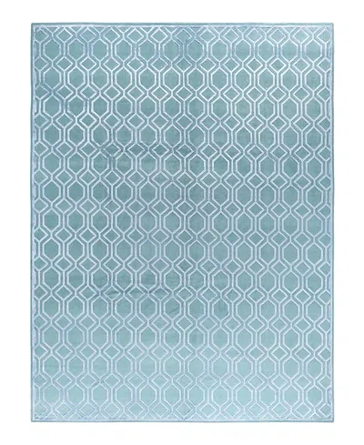 Bloomingdale's Indo Modern M7612 Area Rug, 9'3 X 12'1 In Blue
