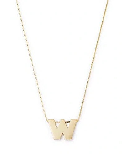 Bloomingdale's Initial Pendant Necklace In 14k Yellow Gold, 16 - Exclusive In W