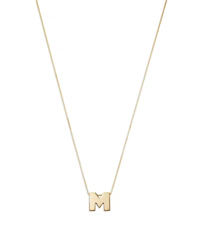 Bloomingdale's Initial Pendant Necklace In 14k Yellow Gold, 16 - Exclusive In M