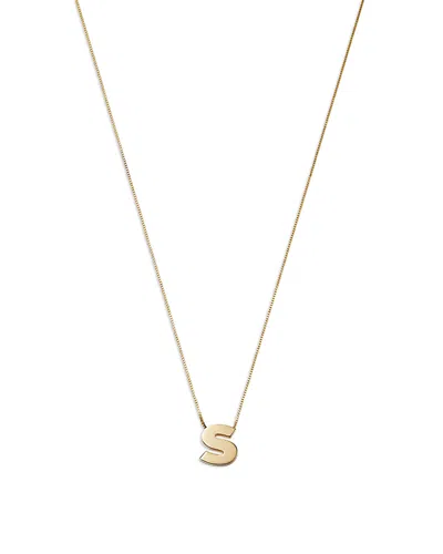 Bloomingdale's Initial Pendant Necklace In 14k Yellow Gold, 16 - Exclusive In S