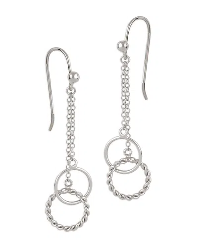 Bloomingdale's Interlocking Ring Chain Drop Earrings In Sterling Silver