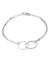 Bloomingdale's Interlocking Station Bracelet In Sterling Silver - Exclusive In Silver