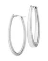Bloomingdale's Large Oval Hoop Earrings In Sterling Silver - Exclusive In Silver