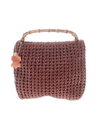 Pre-owned Bloomingdale's Leather Shoulder Bag In Brown