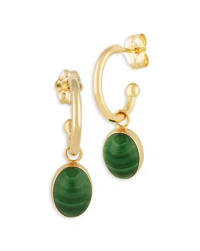 Bloomingdale's Malachite Drop Earrings In 14k Yellow Gold - Exclusive In Green/gold