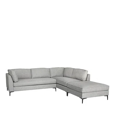Bloomingdale's Max Home Paige Corner 3 Piece Sectional Sofa In Gray