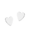 Bloomingdale's Medium Heart Stud Earrings In 14k White Gold - Exclusive In White Gold