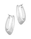 Bloomingdale's Medium Hoop Earrings In 14k White Gold - Exclusive In White