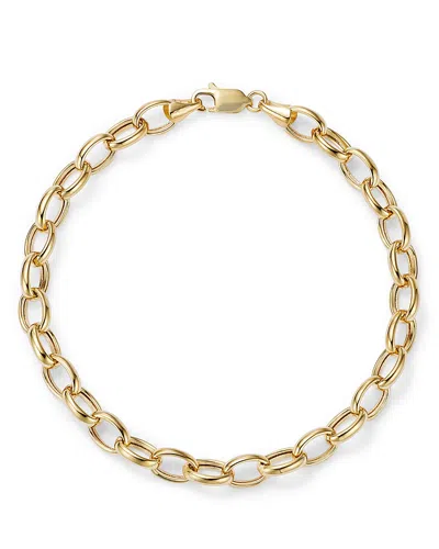 Bloomingdale's Medium Link Chain Bracelet In 14k Yellow Gold - Exclusive