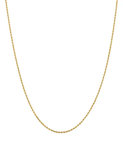 Bloomingdale's Men's 14k Yellow Gold 1.5mm Diamond Cut Rope Chain Necklace, 16 - Exclusive