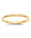 Bloomingdale's Men's 2mm Half Round Band Ring In 14k Yellow Gold Or 14k White Gold In Gold