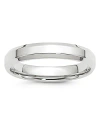 Bloomingdale's Men's 4mm Bevel Edge Comfort Fit Band In 14k White Gold - Exclusive In White