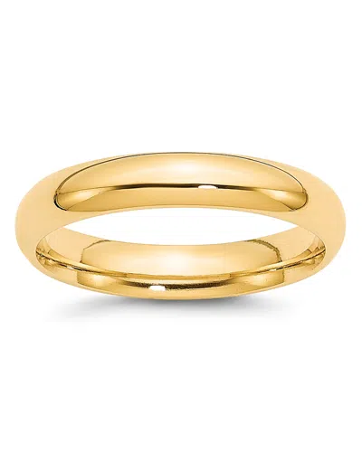 Bloomingdale's Men's 4mm Comfort Fit Band Ring In 14k Yellow Gold