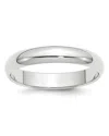 Bloomingdale's Men's 4mm Half Round Band Ring In 14k White Gold In White