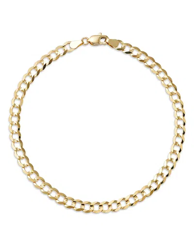 Bloomingdale's Men's Curb Link Chain Bracelet In 14k Yellow Gold - Exclusive