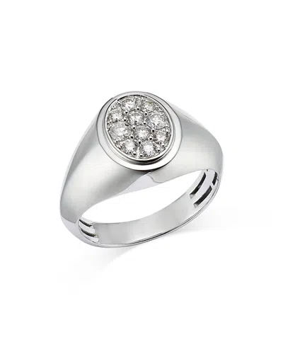 Bloomingdale's Men's Diamond Cluster Ring In 14k White Gold, 0.50 Ct. T. W. - Exclusive