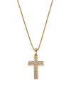 Bloomingdale's Men's Diamond Cross Pendant Necklace In 14k Yellow Gold, 1.0 Ct. T. W. - Exclusive In Gold