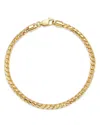 Bloomingdale's Men's Franco Link Chain Bracelet In 14k Yellow Gold - Exclusive In Gold