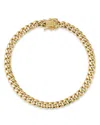 Bloomingdale's Men's Miami Cuban Link Chain Bracelet In 14k Yellow Gold - Exclusive In Gold