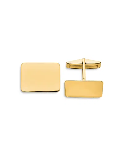 Bloomingdale's Men's Rectangular Cuff Links In 14k Yellow Gold - Exclusive