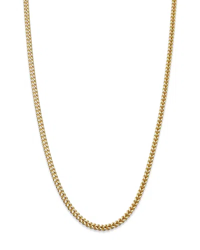 Bloomingdale's Men's Square Franco Link Chain Necklace In 14k Yellow Gold, 24 - Exclusive
