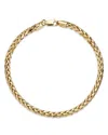 Bloomingdale's Men's Wheat Link Chain Bracelet In 14k Yellow Gold - Exclusive In Gold
