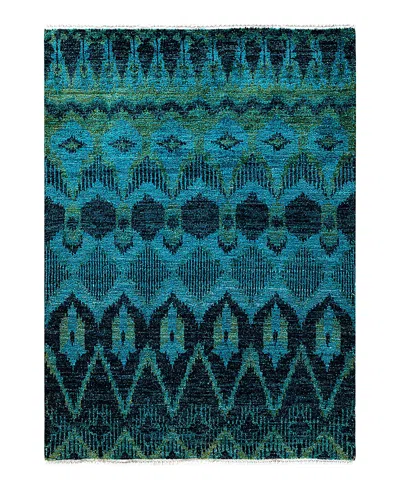 Bloomingdale's Bloomingdales Modern M1583 Area Rug, 4'1x5'9 In Blue