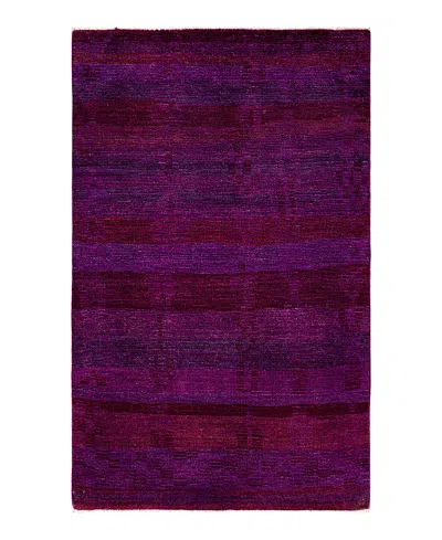 Bloomingdale's Bloomingdales Modern M1583 Area Rug, 4'1x6'6 In Purple