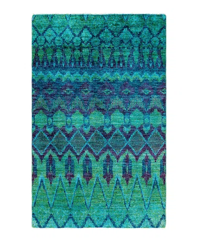Bloomingdale's Bloomingdales Modern M1612 Area Rug, 4'0x6'1 In Green