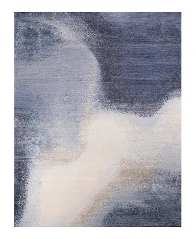Bloomingdale's Modern M8527 Area Rug, 8'0x10'3 In Blue