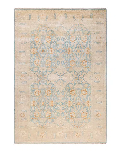 Bloomingdale's Mogul M1752 Area Rug, 6'3 X 9' In Light Blue