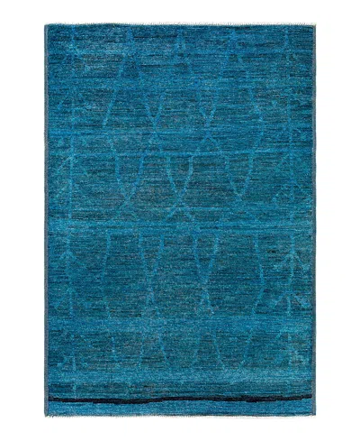 Bloomingdale's Bloomingdales Moroccan M1583 Area Rug, 5'9x8'3 In Blue