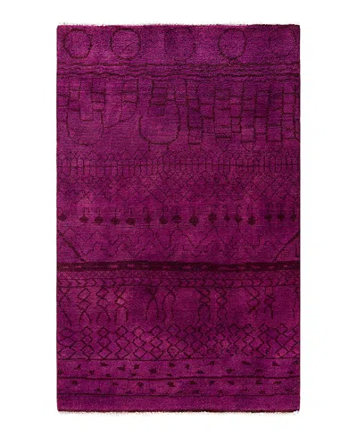 Bloomingdale's Bloomingdales Moroccan M1636 Area Rug, 3'10x6'2 In Purple