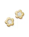 Bloomingdale's Mother Of Pearl Flower Stud Earrings In 14k Yellow Gold - Exclusive In Gold