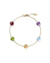 Bloomingdale's Multi Gemstone Station Bracelet In 14k Yellow Gold - Exclusive In Multi/gold