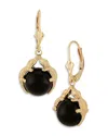 Bloomingdale's Onyx Alligator Drop Earrings In 14k Yellow Gold - Exclusive In Black/gold