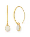 Bloomingdale's Peridot Threader Earrings In 14k Yellow Gold - 100% Exclusive In White/gold