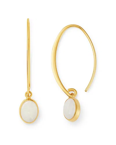 Bloomingdale's Peridot Threader Earrings In 14k Yellow Gold - 100% Exclusive In White/gold