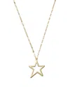 Bloomingdale's Open Star Pendant Necklace In 14k Yellow Gold, 18 - Exclusive In Gold