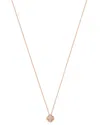 Bloomingdale's Pave Diamond Clover Pendant Necklace In 14k Rose Gold, 0.08 Ct. T. W. - Exclusive In White/rose Gold