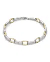 Bloomingdale's Pave Diamond Link Bracelet In 14k White And Yellow Gold, 0.75 Ct. T. W. In Gold