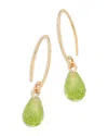 Bloomingdale's Peridot Briolette Mini Sweep Drop Earrings In 14k Yellow Gold - Exclusive In Peridot/yellow Gold
