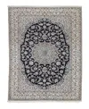 Bloomingdale's Persian Nain Area Rug 6' 5 X 10' 0 In Gray