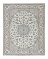 Bloomingdale's Persian Nain Area Rug 6' 8 X 10' 0 In Gray