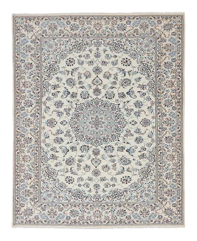 Bloomingdale's Persian Nain Area Rug 6' 8 X 10' 0 In White